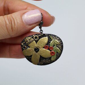 Nature-Inspired Floral Lightweight Earrings | Polymer Clay